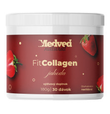 Medveď natural Fit Collagen jahoda 180 g