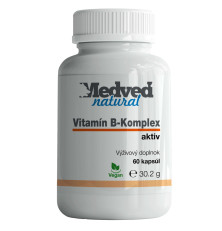 Medveď natural Vitamín B-komplex 60 kapsúl
