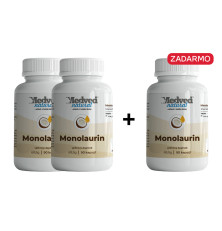 2+1 ZADARMO Medveď natural Monolaurin 90 kapsúl