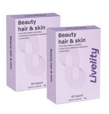 2x Beauty hair & skin 60 kapsúl (120 kapsúl spolu)
