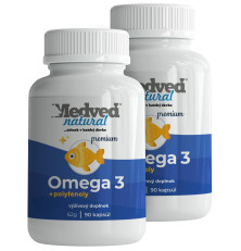 2x Omega-3 premium 90 kapsúl (180 kapsúl spolu)