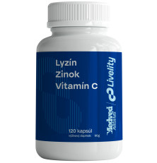 Medveď natural Lyzín - zinok - vitamín C 120 kapsúl