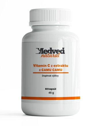 Medveď natural Vitamín C z extraktu z CAMU CAMU   60 kapsúl